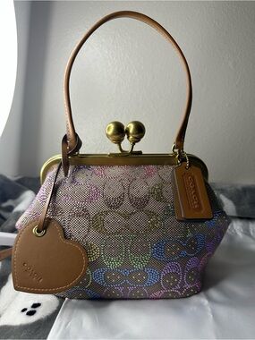 Coach | Bags | Coach Y2k Denim Patchwork Pouch Mini Bag 4461